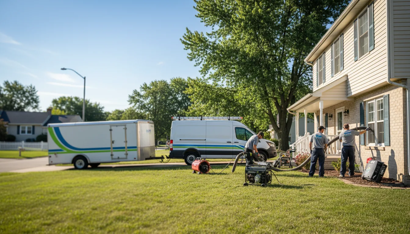 Flooded Basement Restoration And Cleanup With Repair in Olive Branch, IL near me